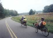 Tandem and Single Recumbent Riders